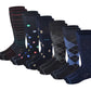 Compression Knee High Socks | Assorted Novelty Print | Men's (6 Pairs)