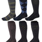 Knee-High Compression Socks | Assorted Design | Dr Motion Men's (6 Pairs)
