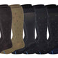 Knee-High Compression Socks | Stylish Assorted Design | Dr Motion Men's (6 Pairs