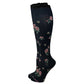 Knee High Compression Socks |Floral & Bees| Women's (1 Pair)