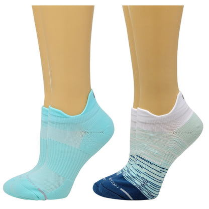 Ankle Compression  Socks | Dr Motion Socks | Ombre Colorblock (2 Pack)