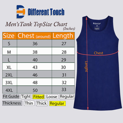 Men’s Ribbed Cotton Tank Tops (A-Shirts) – Muscle Fit Undershirts, 3 Pack | Different Touch