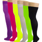 Thigh High Trouser Socks | Opaque Solid Colors | Women