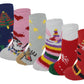 Non-Skid Slipper Socks | Cozy Christmas | Kids (6 pairs)
