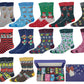 Men’s Christmas dress socks gift box – 12 pair festive set”