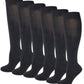 Women  Basic Solid Black color Knee High Socks