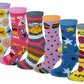 Women 6 Pairs Pack Happy Easter Novelty Crew Socks