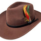Wide Brim Cowboy Hat | Outback Crushable Wool