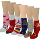 Non-Skid Slipper Socks | Cozy Christmas | Kids (6 pairs)