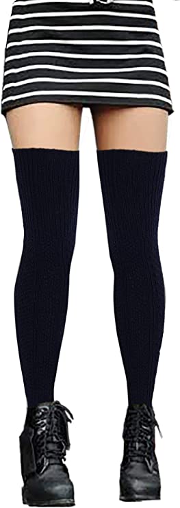 Over-the-knee wool socks for women – cozy winter boot styles
