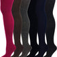 Women’s long wool boot socks – 6 pair cable knit winter collection