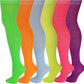 Thigh High Over the Knee Socks | Neon Solid Color | Women (6 Pairs)