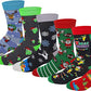 Dress Socks | Merry Christmas Festive Design | Men's (6 Pairs)