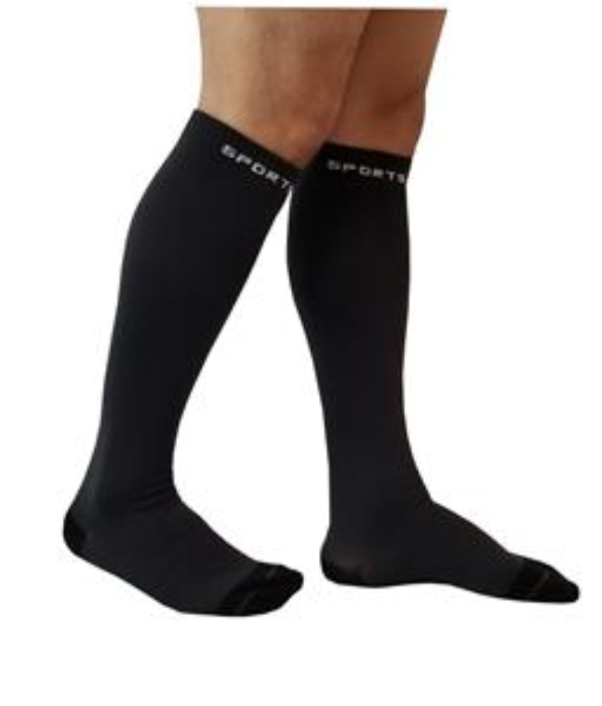 Dr. Shams compression knee-high socks for men and women – solid colors