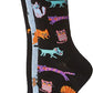 Crew Acrylic Socks | Novelty Assorted Design | Davco Women's (3 Pairs)