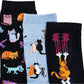 Crew Acrylic Socks | Novelty Assorted Design | Davco Women's (3 Pairs)