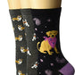 Crew Acrylic Socks | Novelty Assorted Design | Davco Women's (3 Pairs)