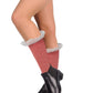 Winter Boot Crew Socks | Cable Knit with Lace | Women (6 pairs)
