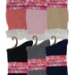 Winter Boot Crew Socks | Cable Knit with Lace | Women (6 pairs)