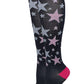 Compression Knee High Socks | Stars Design | Womens (1 Pair)