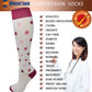 Compression Knee High Socks | Mini Stars Design | Womens (1 Pair)