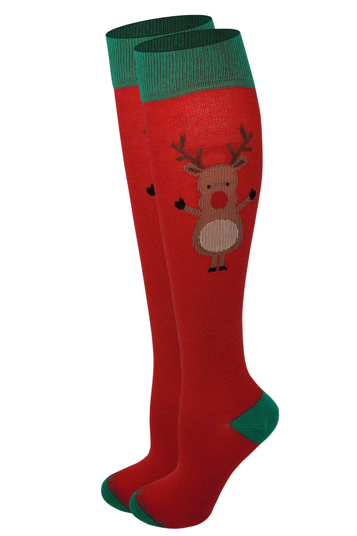 Women’s Christmas Compression Knee High Socks | 8–15 mmHg | Festive Designs (1 Pair)