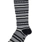 Knee High Compression Socks | Geometric Pattern Stripes | Women's (1 Pair)