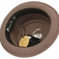 Wool Felt Derby Fedora Pork Pie Hat | Brown | Epoch Men's