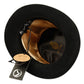 High Crown Top Hat | Perforated Leather Band and Metal Trims | Epoch Men's