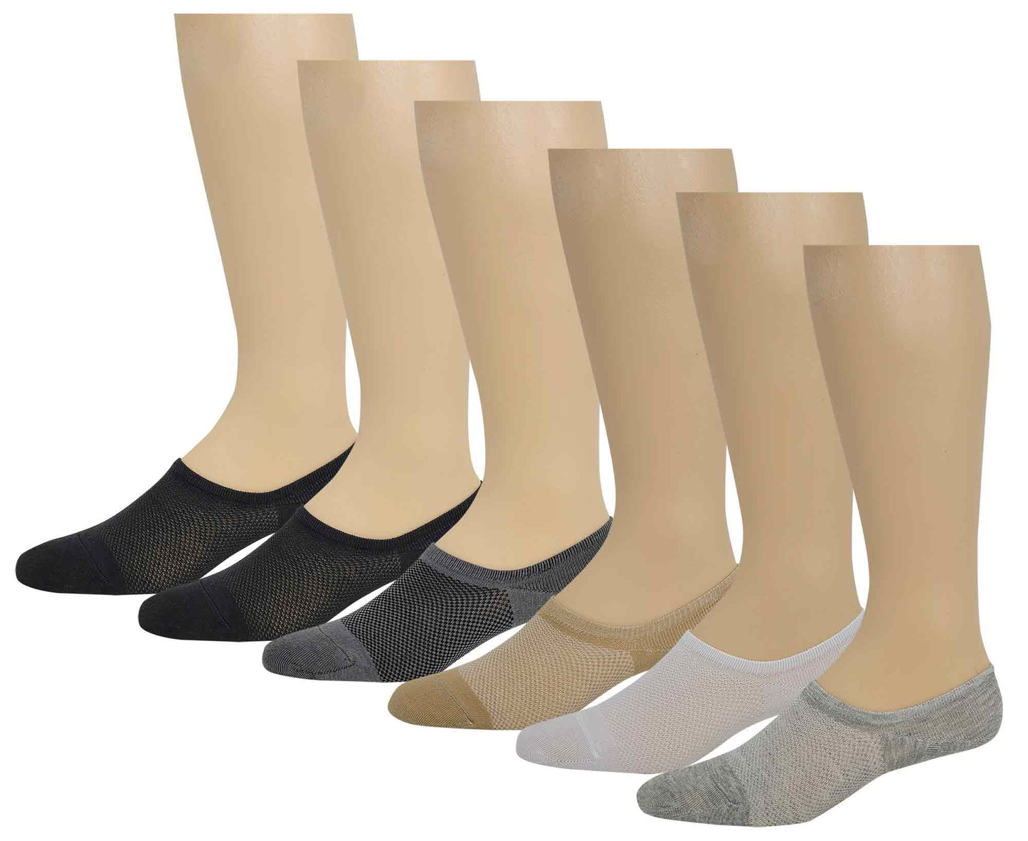 Low Cut Non-Slip No Show Socks | Casual Cotton Blend | Men's
