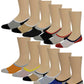Low Cut Non-Slip No Show Socks | Casual Cotton Blend | Men's