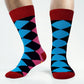 Dress Socks | Premium Combed Cotton Funky Design | Men's 12 Pairs