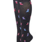 Knee High Compression Socks | Owl Design | Women's (1 Pair)