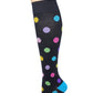 Knee High Compression Socks | Large Polka Dot Design | Women's (1 Pair)