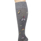 Knee High Compression Socks | Love Cats Design | Women's (1 Pair)