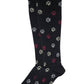 Knee High Compression Socks | Paw Prints Design | Women's (1 Pair)